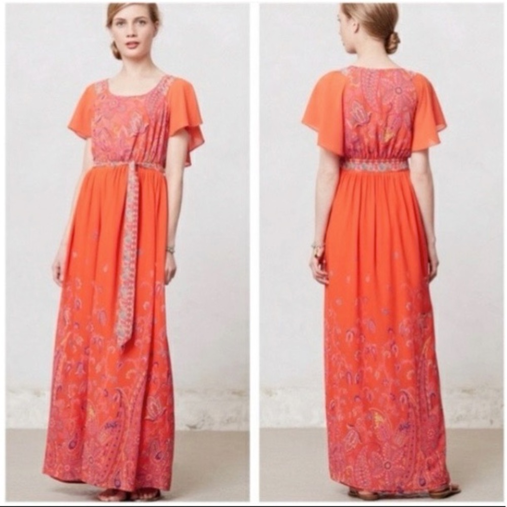 Maeve flowy chiffon maxi | size 8